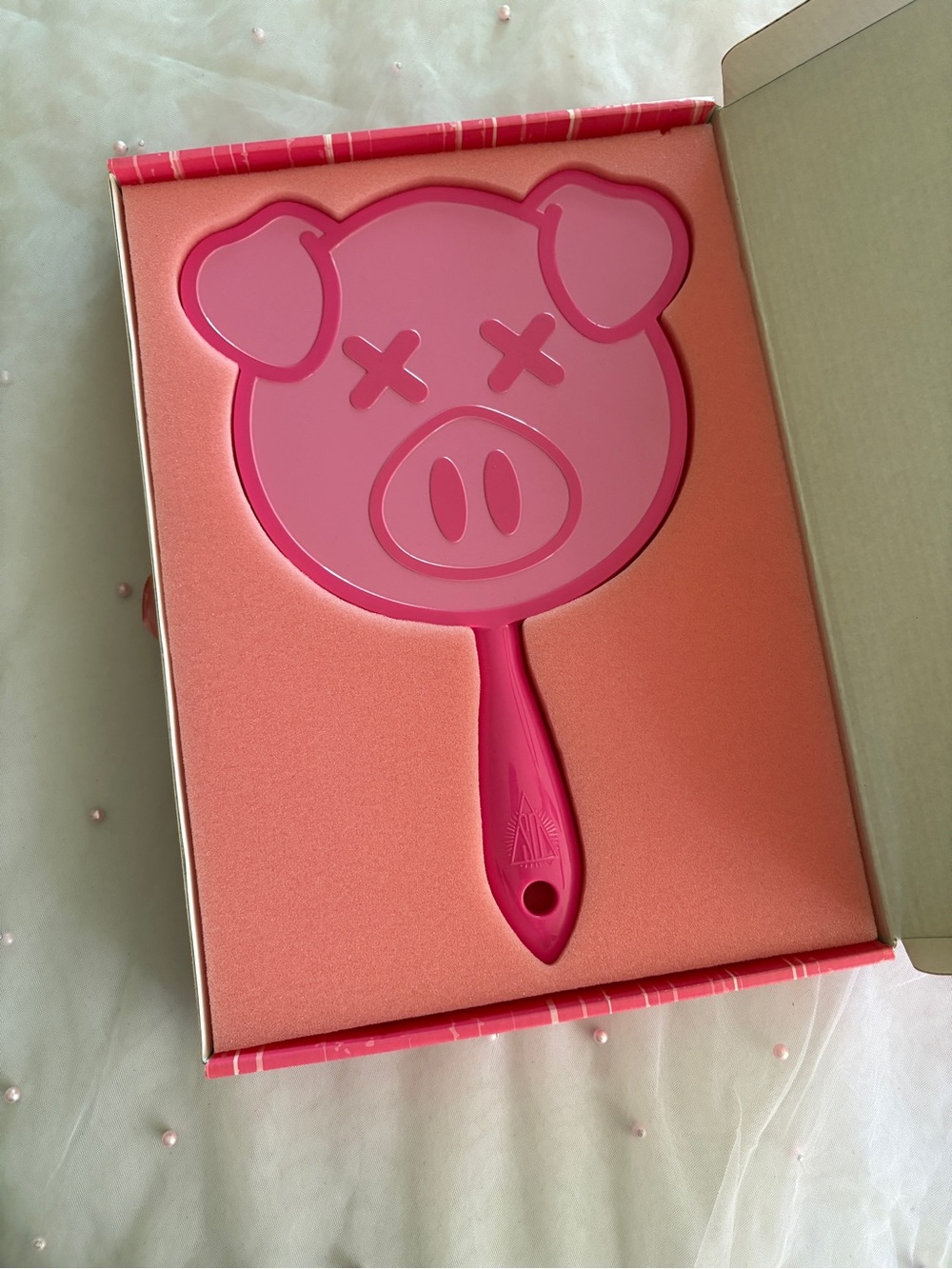 Pink Pig-Shaped Hand Mirror - Jeffree Star x Shane Dawson Collab